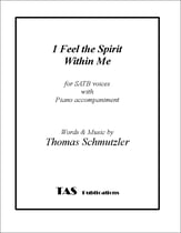I Feel the Spirit Within Me SATB choral sheet music cover